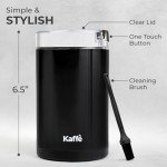 Kaffe KF2010 Black Electric Coffee Grinder, 3oz