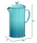 Le Creuset Stoneware Coffee Press, 1L, Caribbean