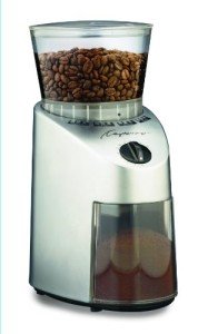 Capresso Infinity Conical Burr Grinder, Brushed Silver