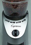 Capresso Infinity Conical Burr Grinder, Brushed Silver