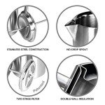 Stainless Steel Double-Walled French Press - 17 Oz