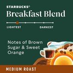 Starbucks Breakfast Blend Whole Bean Coffee, 12oz