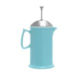 Chantal Stoneware French Press with Stainless Steel Plunger and Lid, 28 ounce capacity, Aqua