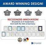 Chantal Stoneware French Press with Stainless Steel Plunger and Lid, 28 ounce capacity, Aqua