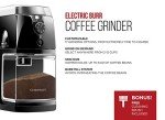 Chefman Electric Burr Coffee Grinder with 17 Settings
