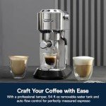 De'Longhi Dedica Arte Espresso Machine with Milk Frother