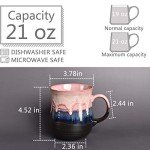 Bosmarlin 21 Oz Large Ceramic Coffee Mug