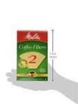 Melitta #2 Brown Cone Coffee Filters - 100 Count