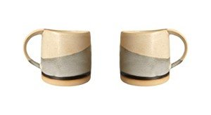 Vintage Japanese Style Ceramic Coffee Mug Set (2)