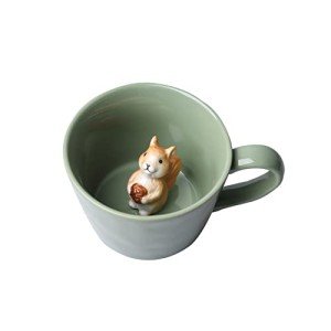 Cute Squirrel Ceramic Coffee Mug - 355ml