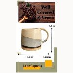 Vintage Japanese Style Ceramic Coffee Mug Set (2)