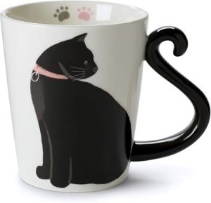 Adorable Cat Mug with Tail Handle – 11 Oz
