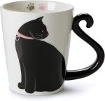 Adorable Cat Mug with Tail Handle – 11 Oz