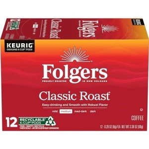 Folgers Classic Medium Roast Coffee K-Cup Pods