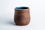 Handmade Blue Ceramic Coffee and Tea Mug