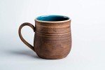 Handmade Blue Ceramic Coffee and Tea Mug