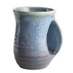 GUTE Handmade Ceramic Hand Warmer Mug - Lagoon Blue