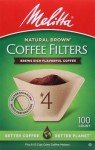 Melitta No. 4 Brown Paper Coffee Filters