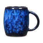 Handmade 14 Oz Blue Ceramic Coffee Mug