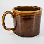 Brown Swirl 14oz Handmade Ceramic Coffee Mug