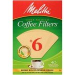 Melitta Unbleached Brown Coffee Filters, 40 Count