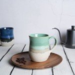 Bosmarlin 20 Oz Mint Green Ceramic Coffee Mug