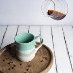 Bosmarlin 20 Oz Mint Green Ceramic Coffee Mug