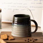 Handmade 16oz Ceramic Coffee Mug - Transmutation Glaze