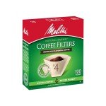 MELITTA Natural Brown #4 Cone Coffee Filters - 100 Count