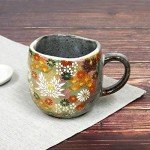 Kutani Porcelain Gold Flower Coffee Mug