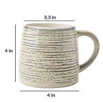 Handmade 15oz Ceramic Coffee Mug - Vintage Grey