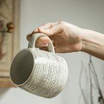 Handmade 15oz Ceramic Coffee Mug - Vintage Grey