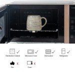 Handmade 15oz Ceramic Coffee Mug - Vintage Grey