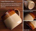 LINVIA Rustic Ceramic Coffee Mug, 16 oz