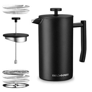 Stainless Steel Double Wall French Press Coffee Maker