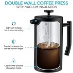 Stainless Steel Double Wall French Press Coffee Maker