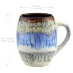 Large 20 oz Ceramic Coffee Mugs - Set of 4