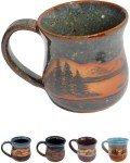 Ceramic Coffee Mug with Azul Mountain Scene 14oz