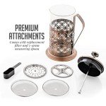 OVENTE 34oz French Press Coffee Maker with Scoop
