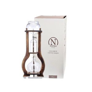 Iced Coffee Dripper with Wooden Stand - Serves 6-8 Cups