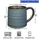 Fog Blue 18 Oz Ceramic Coffee Mug
