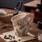 Handmade Rustic Ceramic Coffee Mug Set of 2