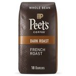 Peet's French Roast Dark Whole Bean Coffee 18oz