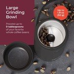 MuellerLiving Electric Coffee and Spice Grinder - Black
