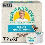 Newman's Own Organics Medium Roast K-Cup Pods 72ct