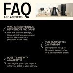 Fellow Opus Electric Burr Coffee Grinder - Matte Black