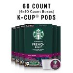 Starbucks Dark Roast K-Cup Coffee Pods – 60 Count