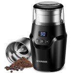 SHARDOR Silent Automatic Coffee Bean Grinder, Black
