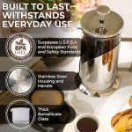 Cafe Du Chateau 34oz Stainless Steel French Press