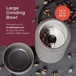 MuellerLiving Electric Coffee and Spice Grinder - Gray